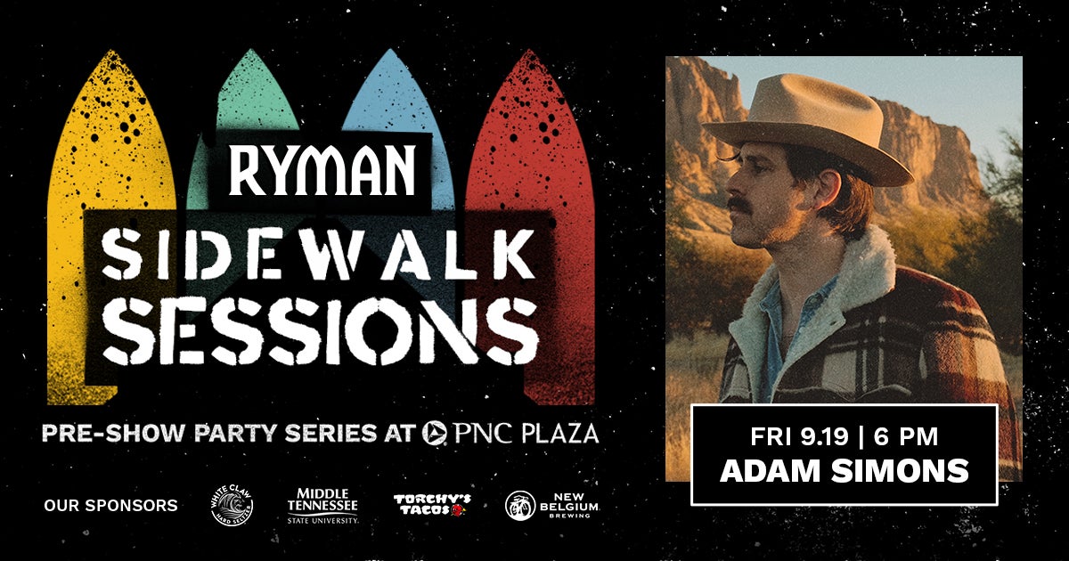 Ryman Sidewalk Sessions with Adam Simons