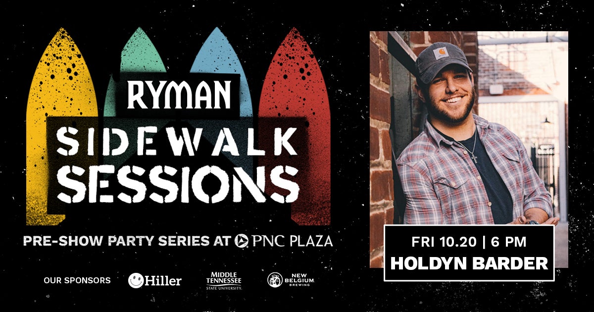 Ryman Sidewalk Sessions with Holdyn Barder