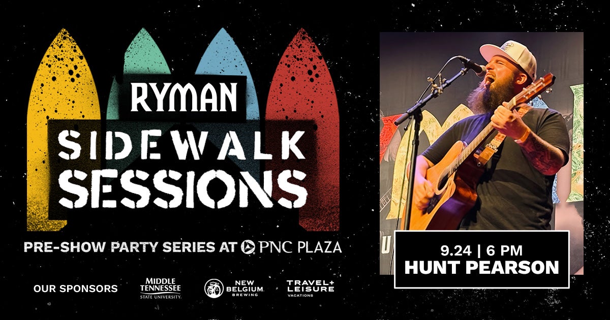 Ryman Sidewalk Sessions with Hunt Pearson