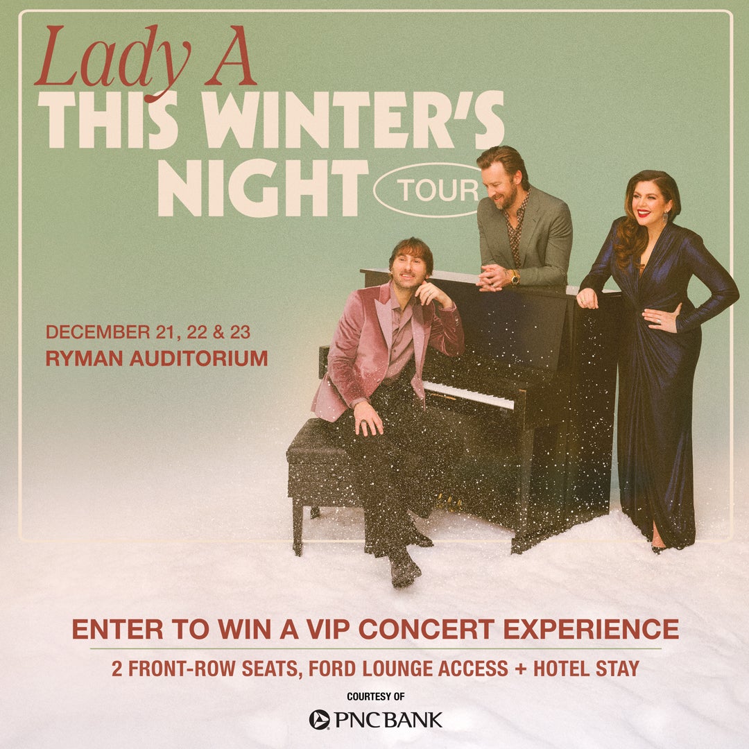 Lady A This Winter's Night Tour - Dec 21,22, &amp; 23 - Enter To Win A VIP Concert Experience - Two Front Row Seats, Ford Lounge Access, Hotel Stay