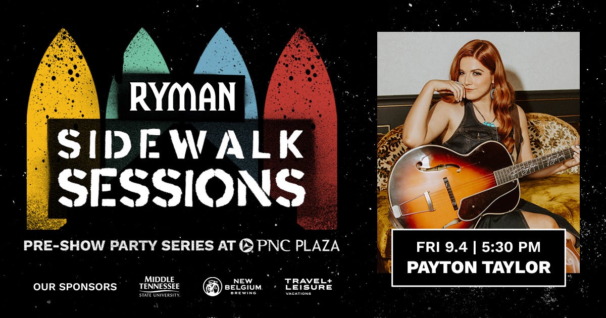 Ryman Sidewalk Sessions with Payton Taylor