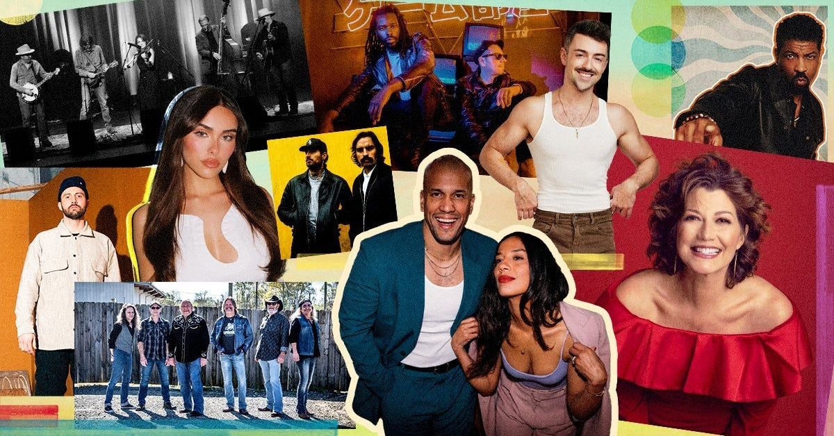 Composite photo featuring artists coming to play the Ryman in the Spring of 2024