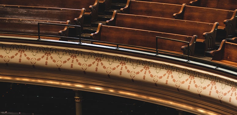 View of the balcony at the Ryman