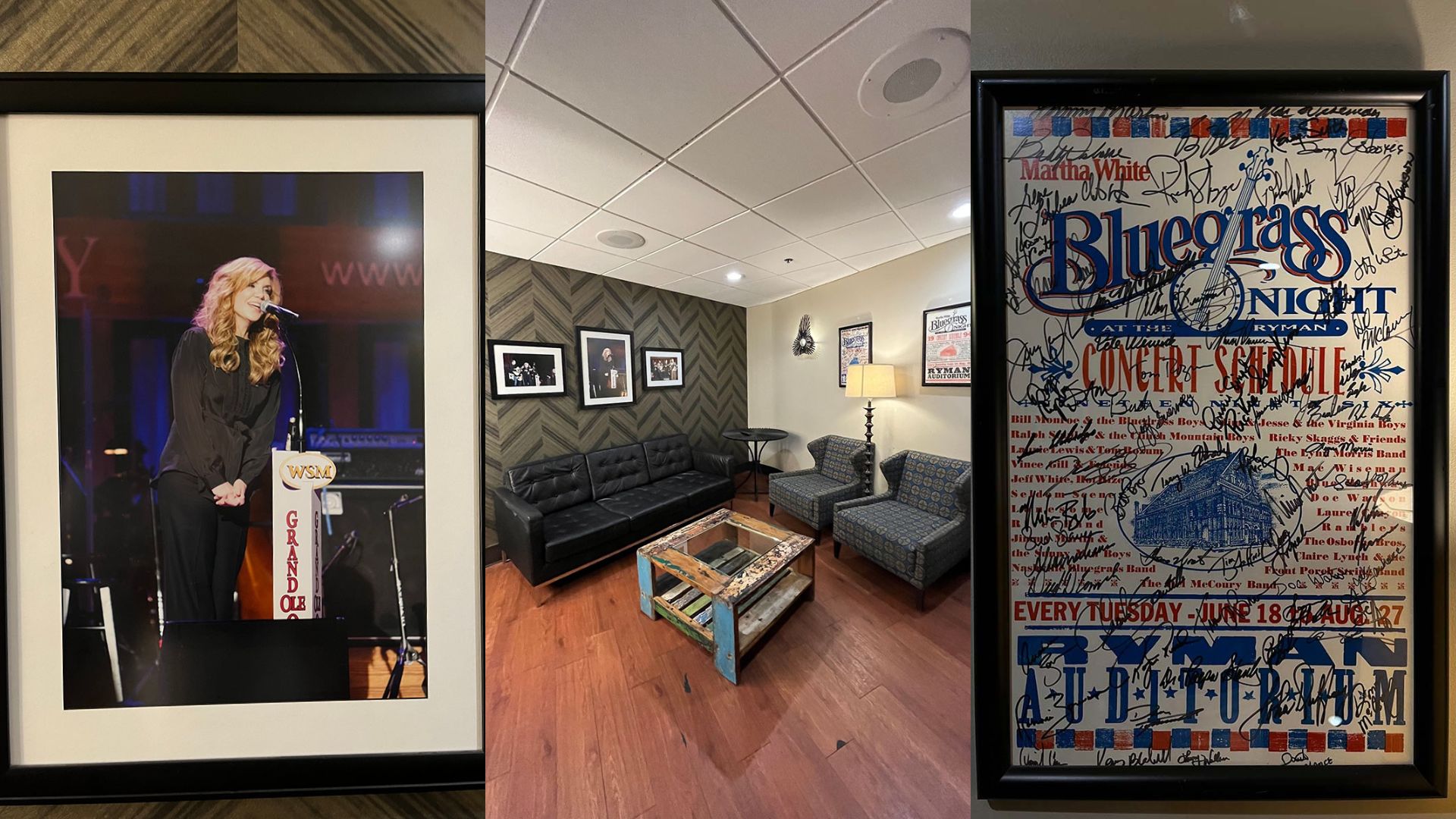 Dressing room at Ryman Auditorium.