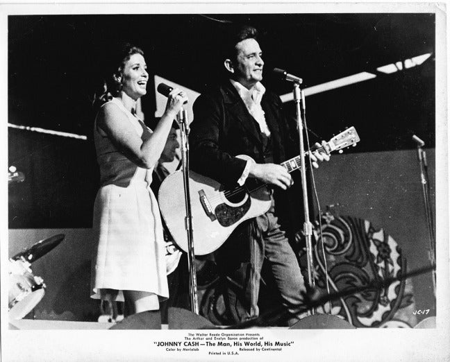 Johnny Cash June Carter Performing